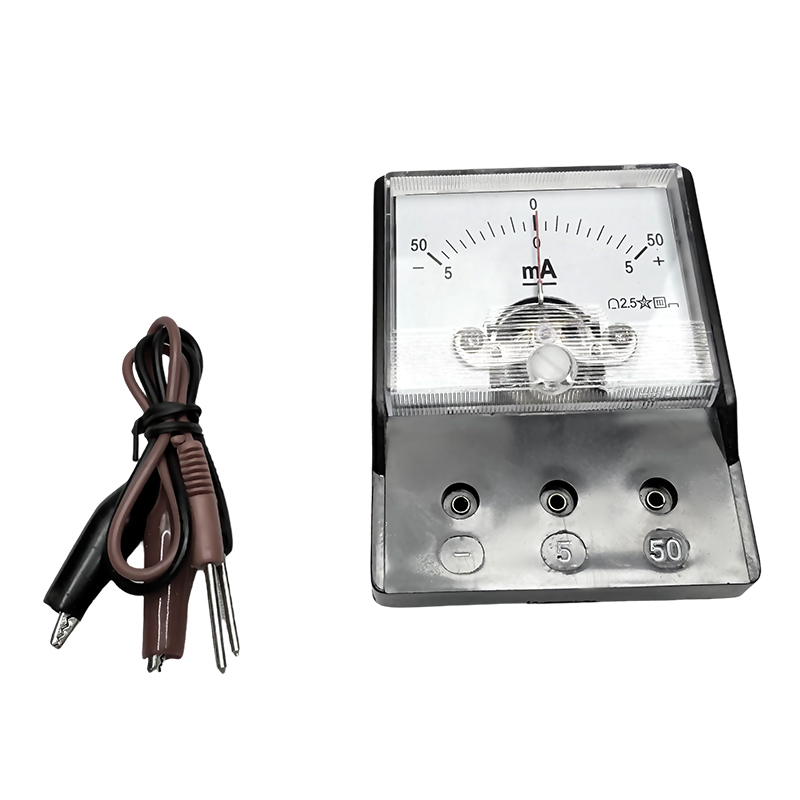 Arus DC miliammeter sekolah rendah:-5mA-0-5mA / -50mA-0-50mA