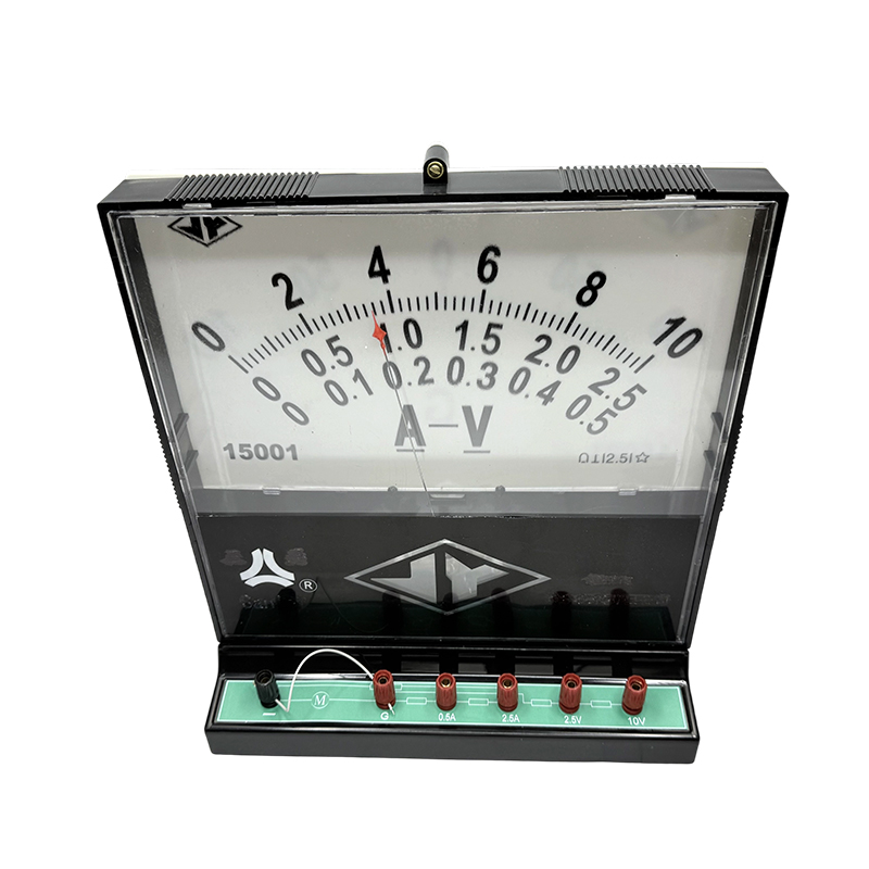 Instrumen pengajaran peralatan eksperimen litar elektrik fizikal menunjukkan voltmeter ammeter elektrik analog