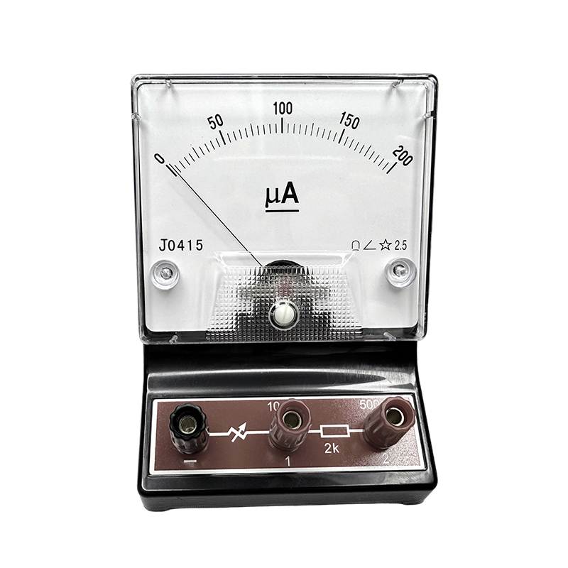 Instrumen pengajaran peralatan eksperimen litar elektrik fizikal DC mikroammeter 200uA 