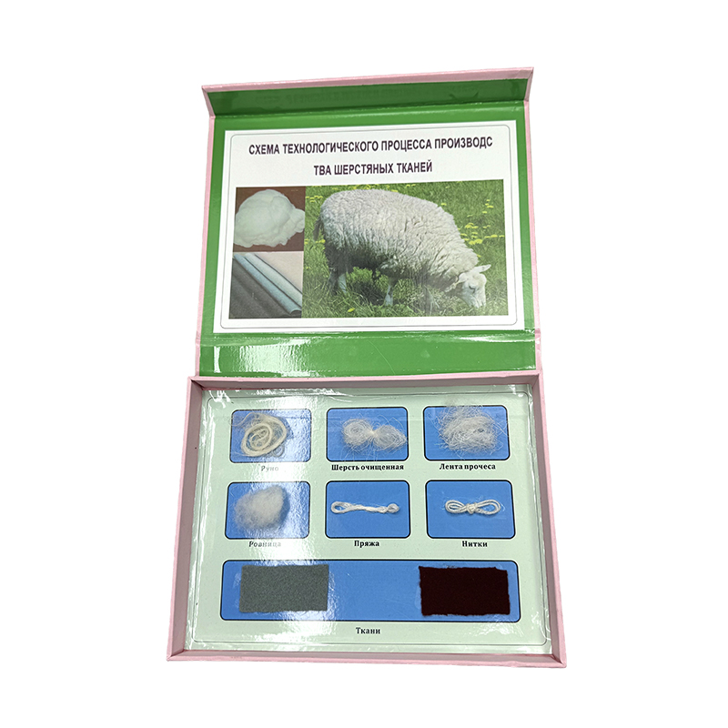 Bulu dan spesimen produk yang diproses