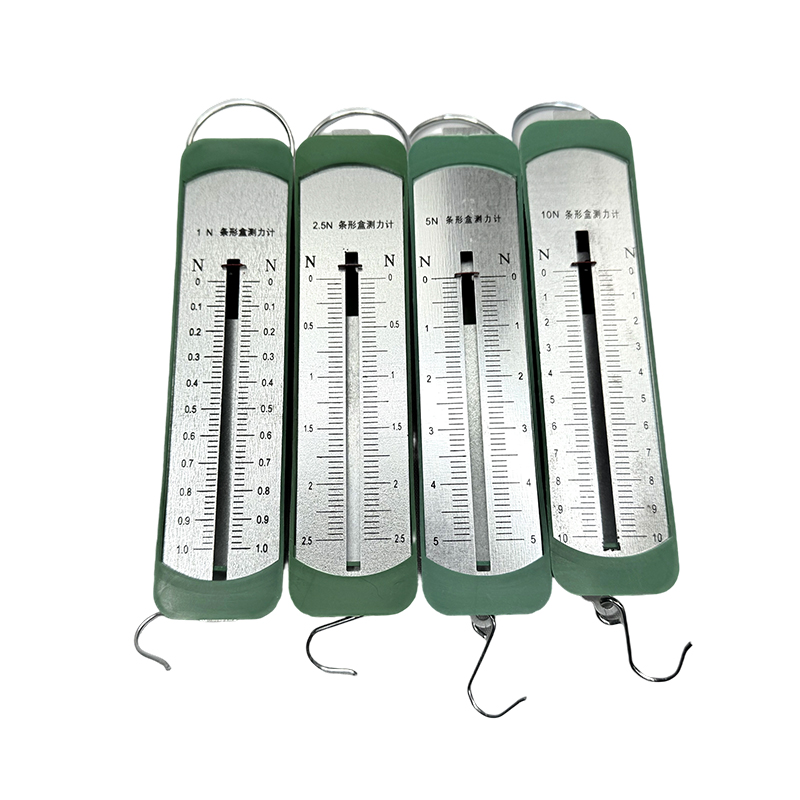 Makmal fizik sekolah alat eksperimen sains dan kit pengajaran Dinamometer kotak jalur 1N/2.5N/5N/10N Dinamometer spring