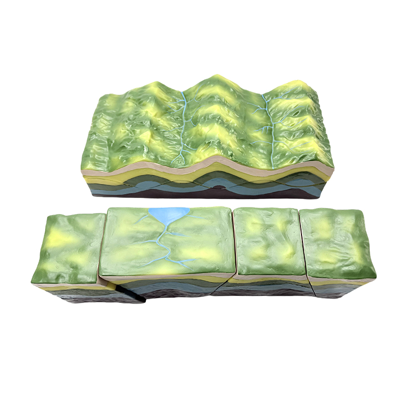 Model untuk model instrumen pengajaran geologi model demonstrasi geometri lipatan kesalahan