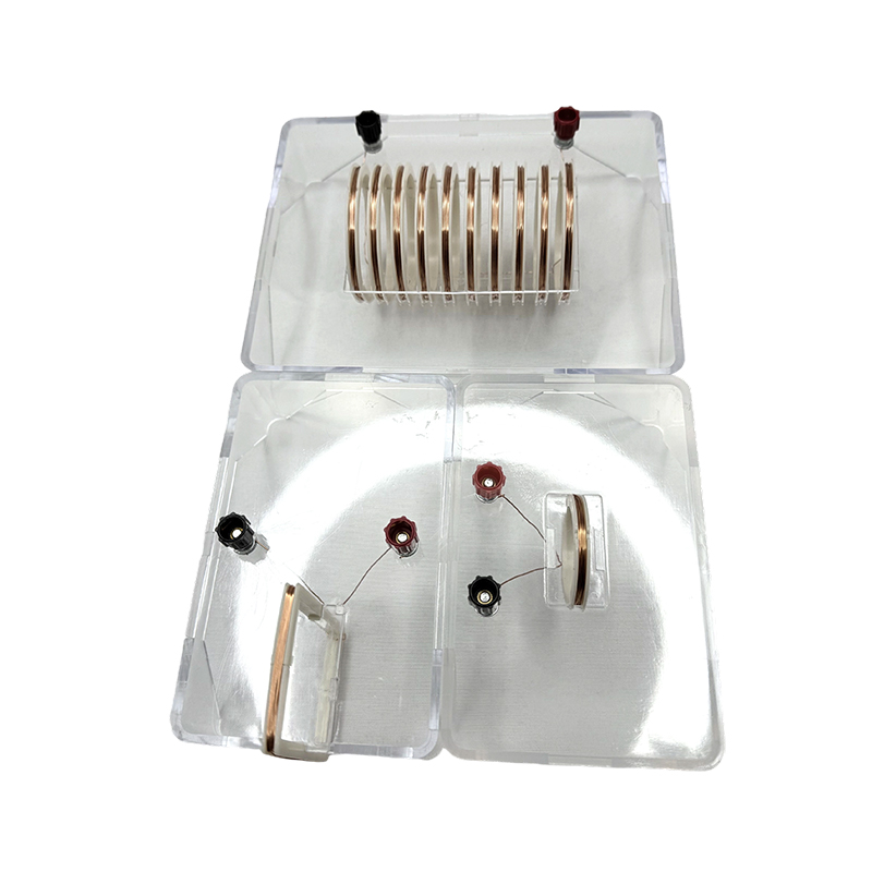 Medan magnet arus fizikal menunjukkan alat uji solenoid tergalvani tempat instrumen