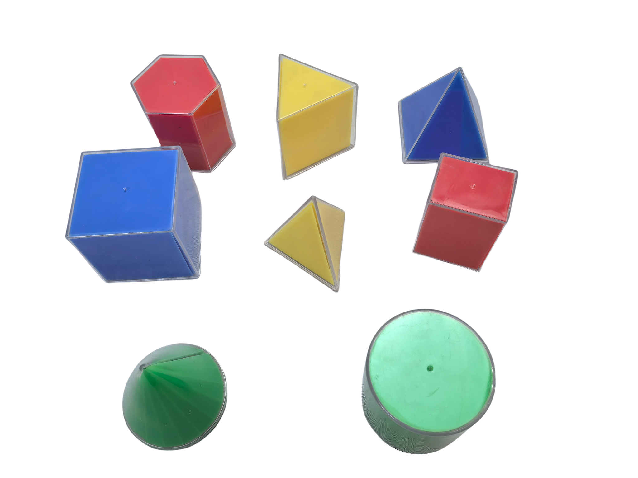 Set 8 Keping Bahan Bantu Mengajar Matematik Sekolah Rendah Geometri Tiga Dimensi Model Boleh Reput