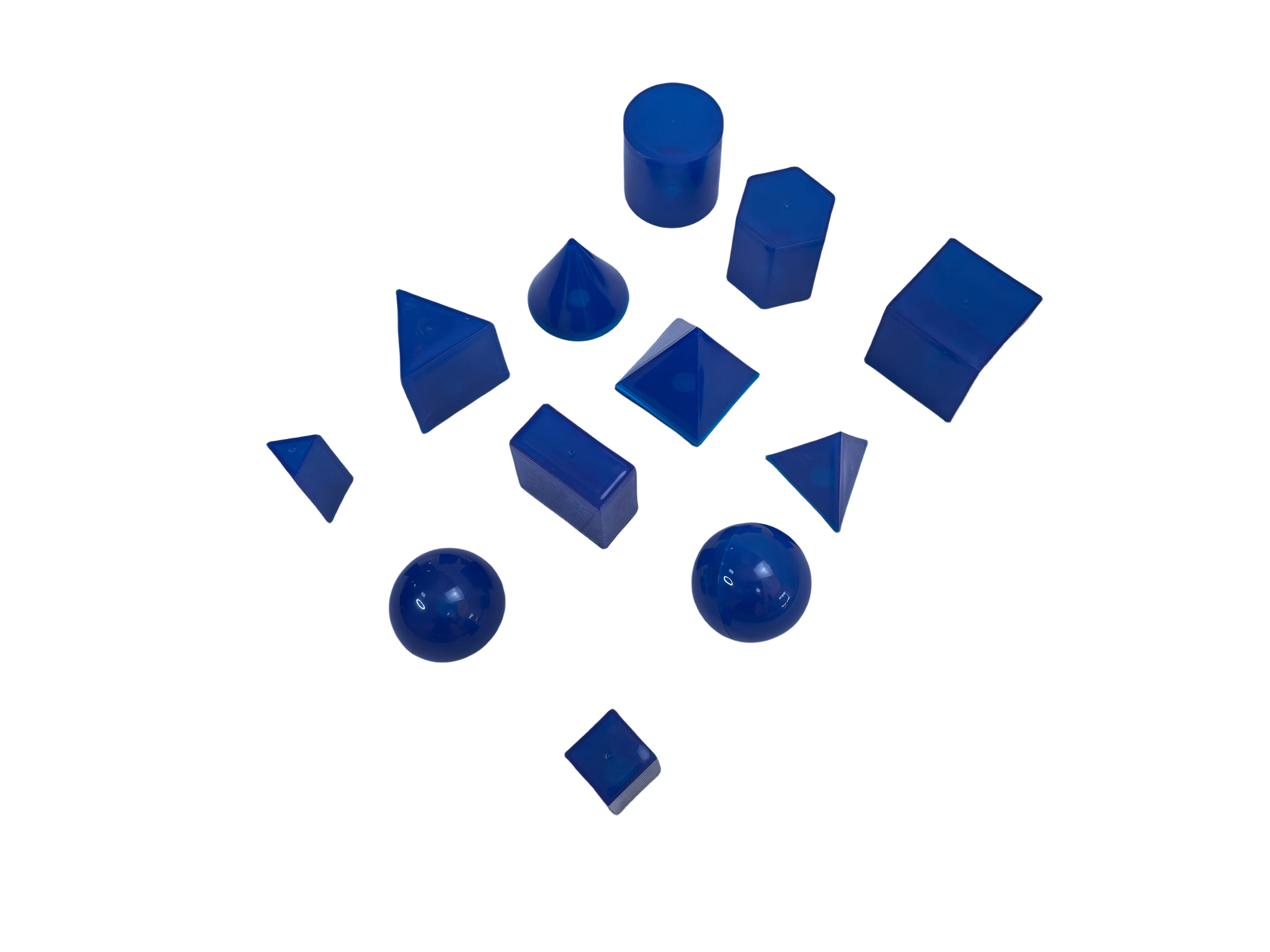12 keping set model pepejal geometri 3D lutsinar