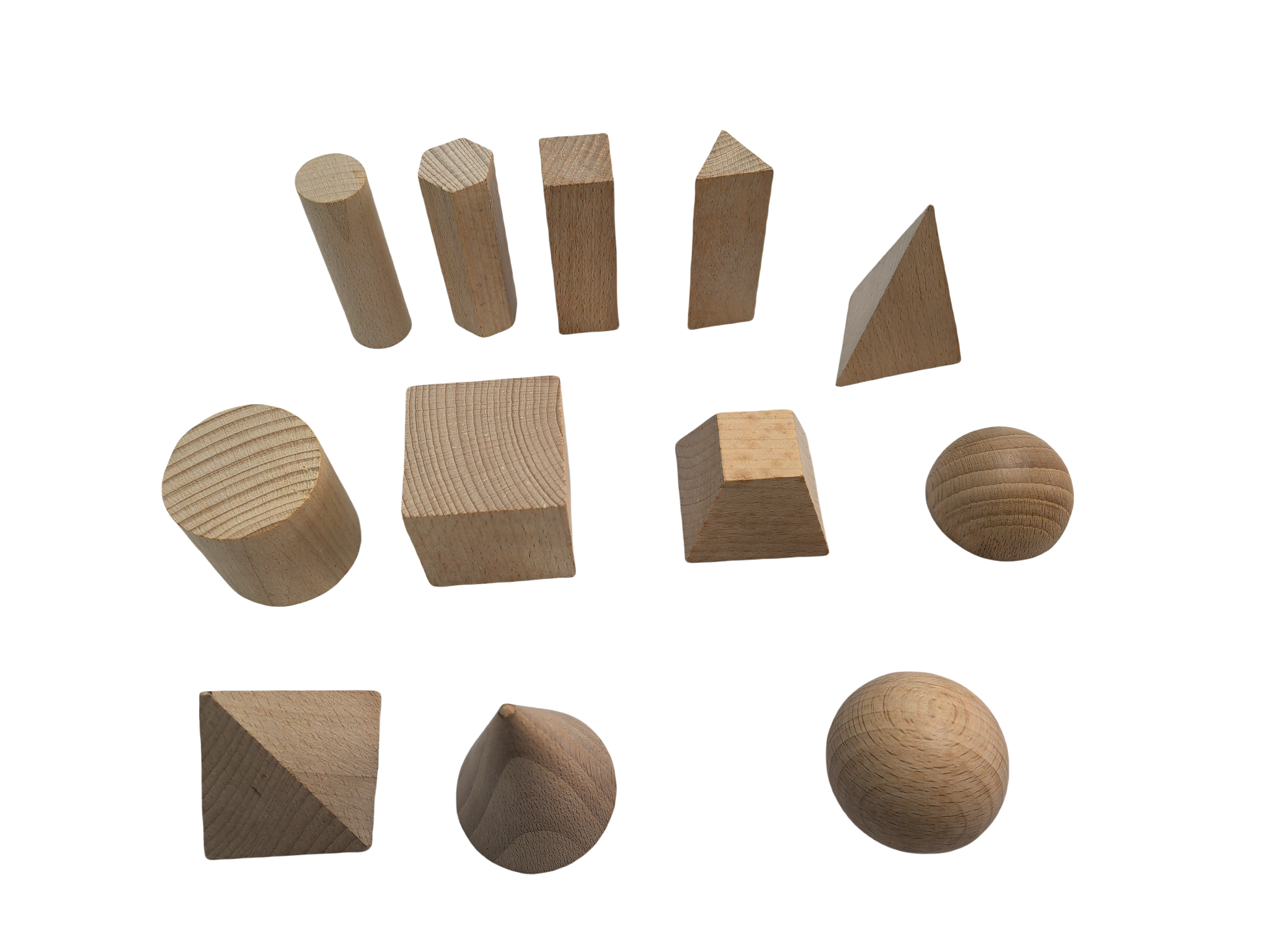 Blok pepejal geometri kayu