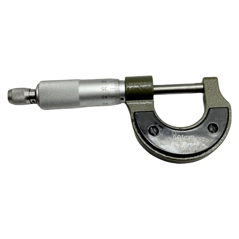 Mikrometer lingkaran 0-25mm mengajar mikrometer diameter luar berketepatan tinggi